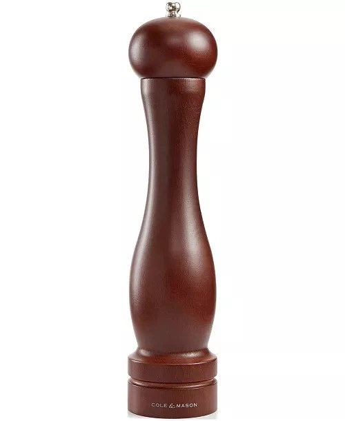 Cole And Mason 12.5” Forest Capstan Pepper Mill Adjustable Grinder Small Chip