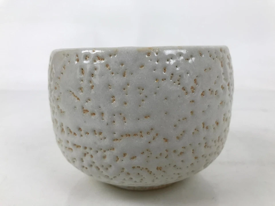 Japanese Ceramic Green Tea Bowl Matcha Chawan Vtg Shino Ware Pink CHB107 - Image 4 of 4