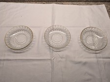 Kleine Glasteller 3 Stück Vintage retro