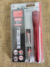 Mag-Lite Mini Flashlight 2AA Cell LED Red Dur...