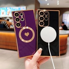 For Samsung Galaxy S26 S25 FE S24 S23 S22 S21 Plus MagSafe Shockproof Phone Case