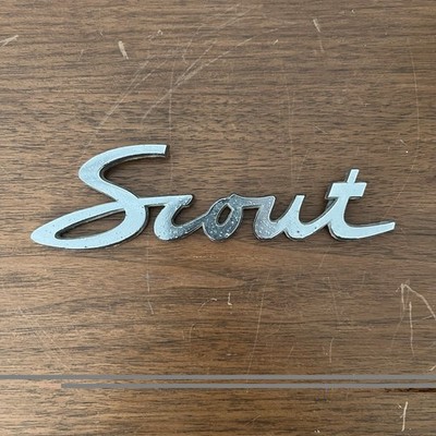 Scout Car Emblem Original Vintage Metal Sign 80 800