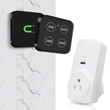 Garbage Disposal Wireless Switch Kit with 30s 60s Portable Timer Remote