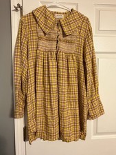 Urban outfitters Cottagecore Plaid Smocked Mni Dress - Size Small