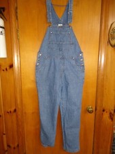 Vintage 1990's Cherokee Bib Overalls Blue Denim - Women's Medium - EUC NICE 