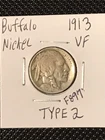 1913 Buffalo Nickel  TYPE 2    VF