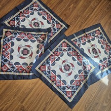 Vtg Bandana Lot Hav-A-Hank Crafted USA Southwestern Turtle Tribal Eagle Flaws 4