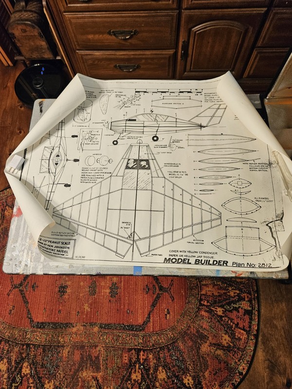 Dyke Delta Vintage Model Airplane Large Printed Plans