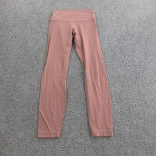 Lululemon Pants Womens 4 Pink High Rise Ankle Leggings Yoga Gym Stretch Athletic