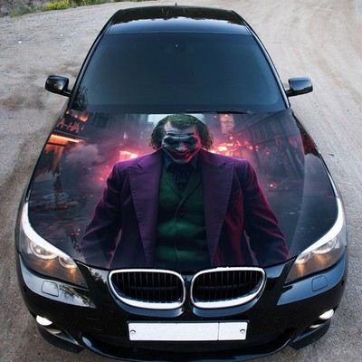Joker Hood Vinyl Wrap   Custom Car Decal Graphic for Truck or SUV 3M