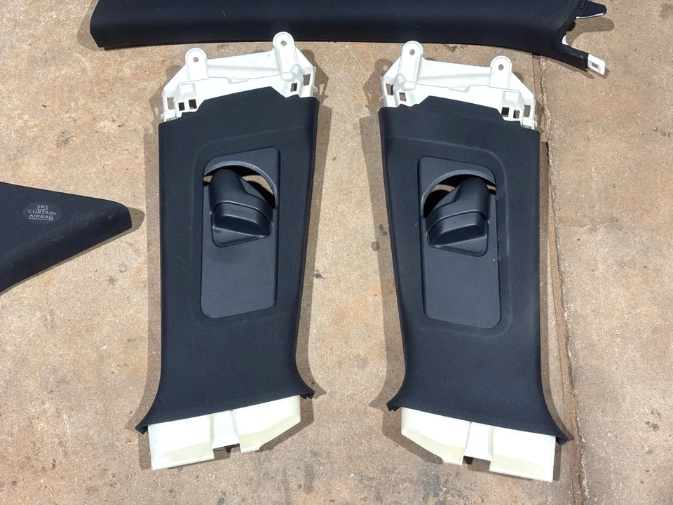 14 15 16 Lexus IS250 IS350 A B C Pillar Trim Panel Cover Set Black PO37 OEM Foto 3 de 4