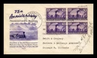 Dr Jim Stamps Grimsland Cachet Scott 922 Transcontinental Railroad Block Fdc