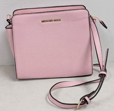MICHAEL KORS JET SET Collection Shoulder Bag, Pink Leather w/ Shoulder Strap