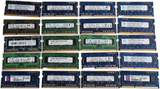 Lot of 20 - 2GB DDR3 PC3 SODIMM Laptop RAM Memory - Mixed Brands  Speeds