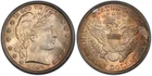 1897 Barber Half Dollar ~ PCGS MS64 CAC ~ Rose Toning!  Really Nice Coin