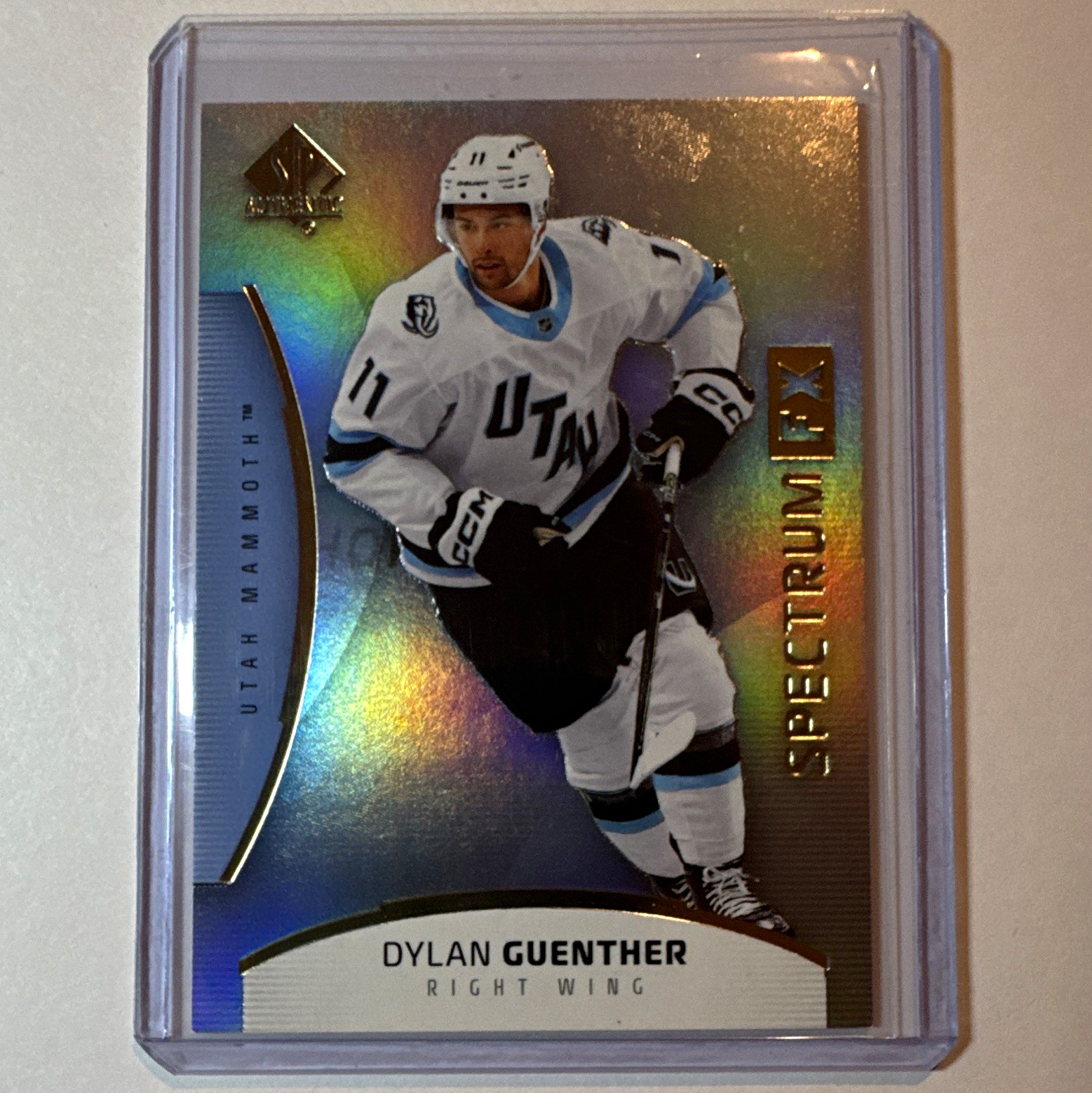 Upper Deck SP Authentic 2025-26 Spectrum Fx Dylan Guenther #S-6 Utah Mammoth