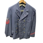 Vintage US Military WW1 Men’s Navy Dress Jacket Blue Wool Chief Petty Officer