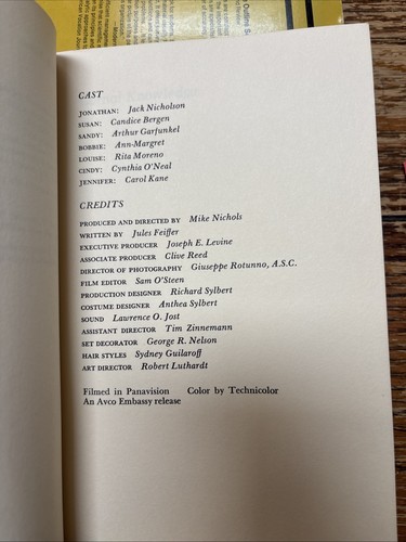Carnal Knowledge - Jules Feiffer (1971) Paperback 1st Print - Picture 5 of 8