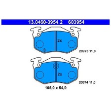 Satz Bremsbeläge 23863549 Bremsklötze hinten für Peugeot 106 2 1A 205 1 20A/C