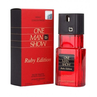 ONE MAN SHOW RUBY EDITION * Jacques Bogart 3.33 oz / 100 ml EDT Men Spray