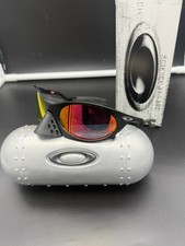 RARE Oakley Plantaris Prizm Gorpcore Sunglasses black frame Ruby polarized lens