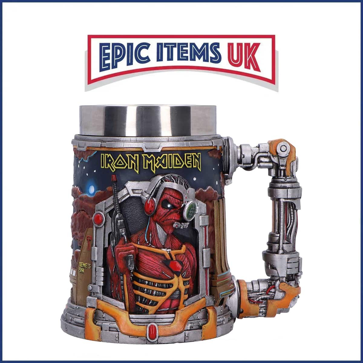 Iron Maiden Somewhere In Time Tankard 15.5cm - NEW IN STOCK