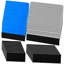 20 Pack Vinyl Wrap Squeegee 4 Inch / 6 Inch Felt Edge Squeegee Window Film 