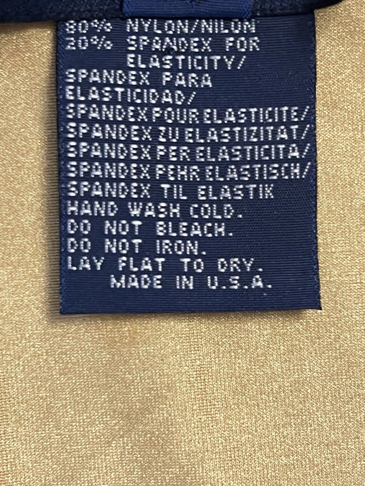 Camiseta sin mangas Ralph Lauren Polo Deportiva DORADA METÁLICA RARA DE COLECCIÓN para mujer grande HECHA EN EE. UU. Foto 4 de 4