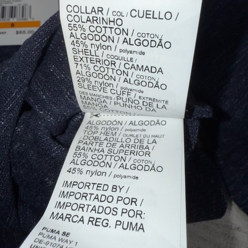 PUMA NWT BOYS Crewneck Sweater in Peacock Heather (Dark Blue) Size Small (8) - Picture 5 of 6