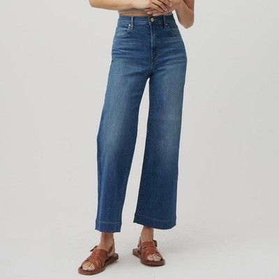elims The Malibu Wide Leg Denim Jeans, Moonlit Ocean Wash Sz 23