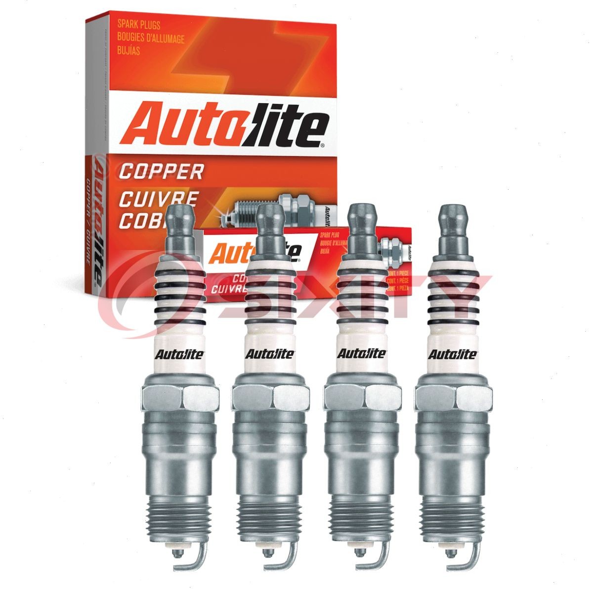 4 pc Autolite Copper Core Spark Plugs for 1986-1991 Ford Taurus 2.5L L4 vv
