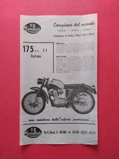 MONDIAL 175 TV TURISMO (FB) originale BROCHURE DEPLIANT moto epoca CARTA VELINA