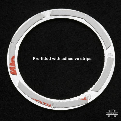 Chrome SVO style stop start switch surround for Range Rover L405 ignition button - Afbeelding 4 van 5