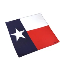 (2 PACK) 22"x22" Texas Flag Cotton Bandana Bandanna (Premium Fade Resistant)