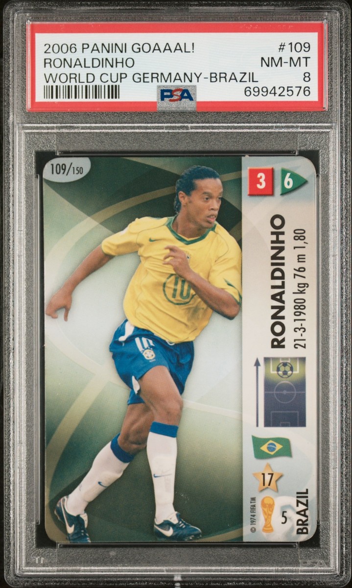 2006 Panini Goaaal! World Cup Germany #109 Ronaldinho RARE