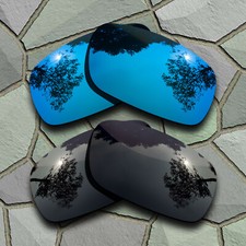 Grey Black Sky Blue Polarized Lenses Replacement for-Oakley Badman OO6020