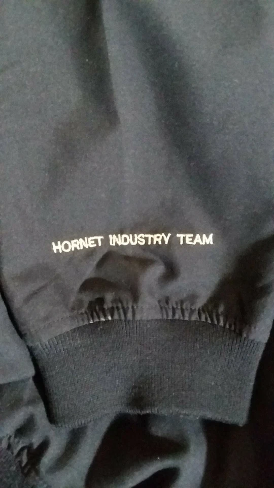 Pullover manga larga F/A-18 E/F Super Hornet Industry Team talla mediana vintage Foto 4 de 4