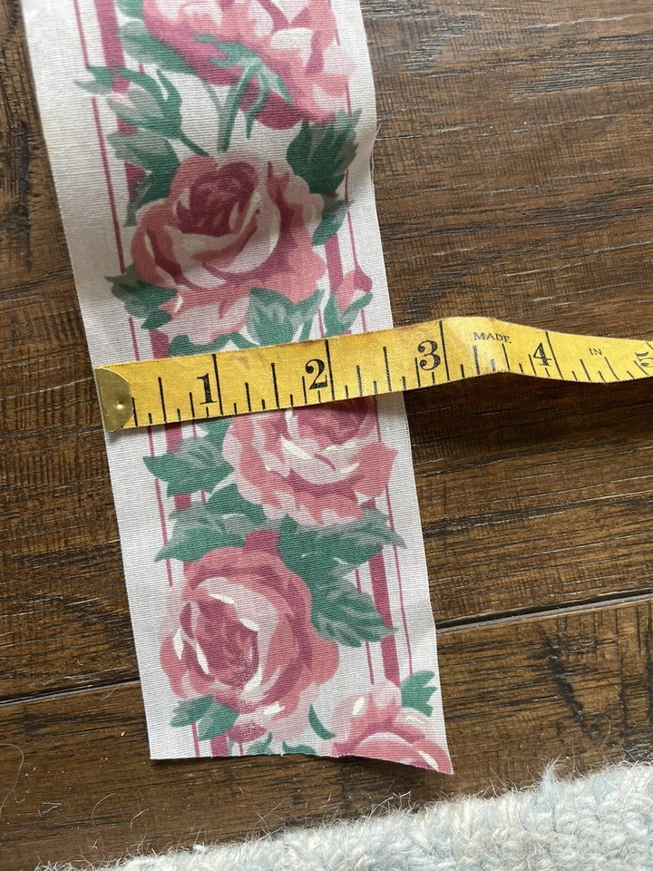 "Cinta floral de algodón de colección carrete de 25 yardas de 2,5"" de ancho Cottagecore Love Shack elegante" Foto 4 de 4