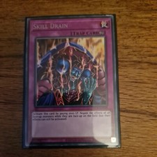 Yugioh Skill Drain DCR-DE049 Rare Unlimited Edition LP Zustand Yu-Gi-Oh!