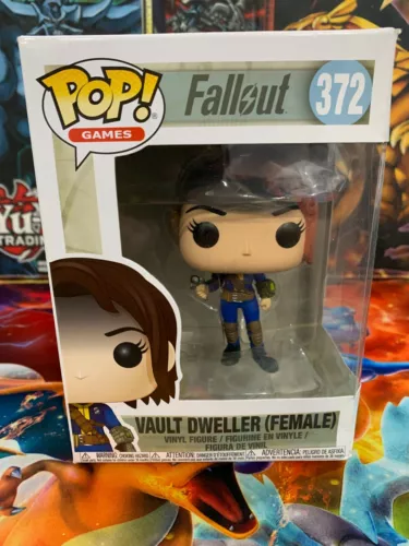 Fallout Vault Dweller Female Funko Games POP! Vinyl Figure 372 Damage Box