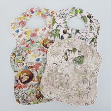 Baby Bibs May Gibbs Snuggle Pot Print Prints 4 x Pack 100 Cotton Handmade New