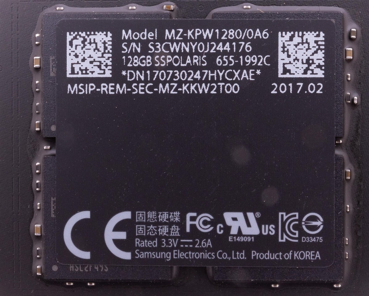 Samsung 128GB Flash Storage SSD MZ-KPW1280 655-1992 for iMac Mid