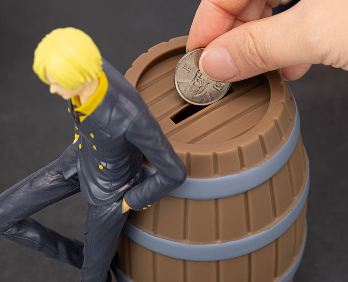 ワンピース piggy One Piece Sanji Figure Piggy Bank Coin Bank Tracking Provided | eBay