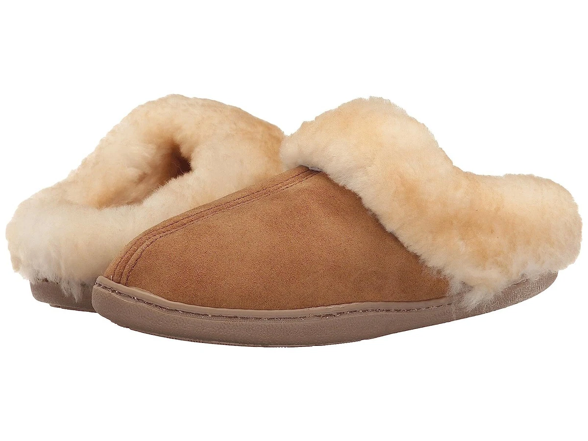 Minnetonka sheepskin mule slipper hot sale
