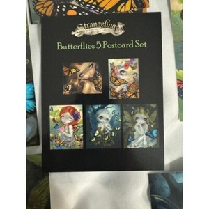 Strangeling Butterflies fairies 5 postcard set Jasmine Becket-Griffith
