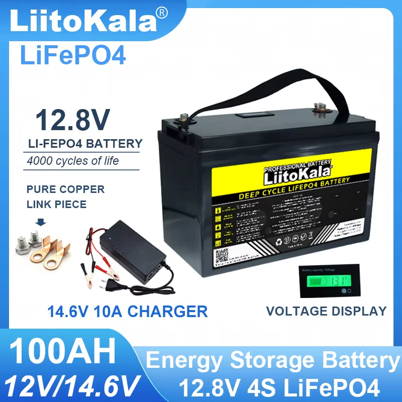 12.8V 100AH LiFePO4 Battery pack 12V Lithium Iron Phosphate Batteries 4000