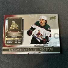 2023-24 Upper Deck Hockey Rookie Retrospective #RR-18 Matias MACCELLI (2)