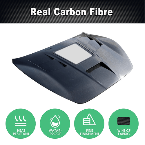 For Maserati Gran Turismo GT GTS 2008-2015 REAL CARBON Hood Vented Bonnet Cover - Bild 5 von 9