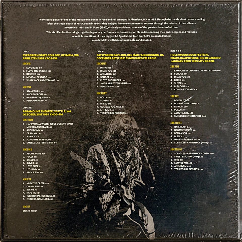 Grunge, Rock - Nirvana – Smells Like Live Spirit CAN 2022 Mint, Color Vinyl 6LPs - Bild 2 von 3