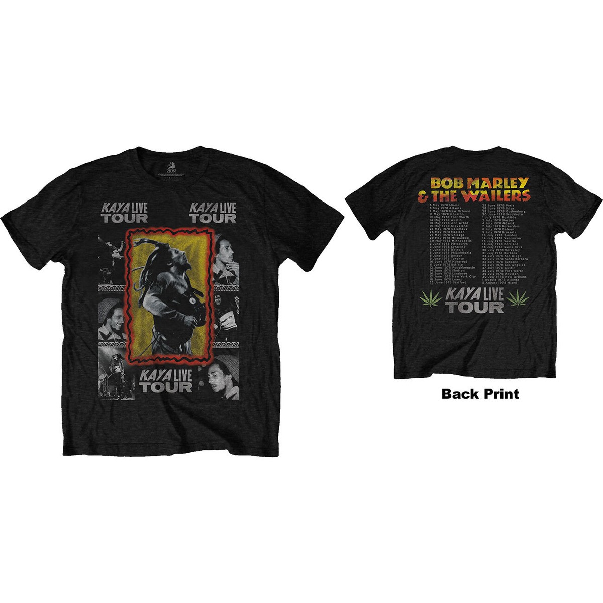 USED BOB MARLEY Kaya Tour Tシャツ Bob Marley Kaya Live Tour T-shirt 438158 | Rockabilia Merch